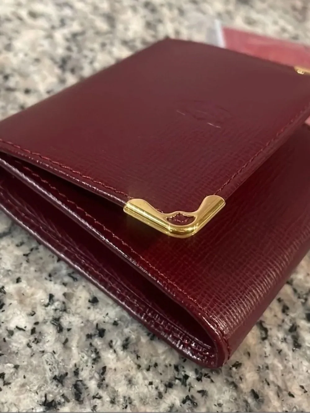 Cartier compact leather